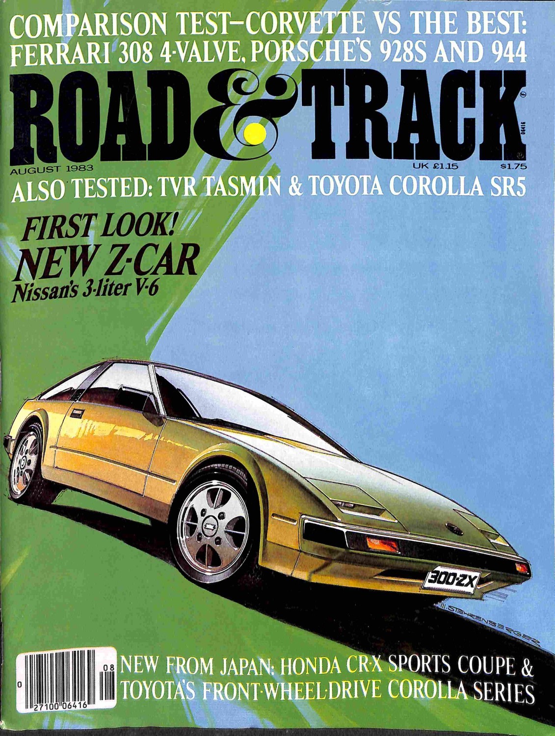Road and Track, August 1983 Magazine Back Issues