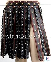 Leather Armor Deluxe Roman Gladiator War Skirt Halloween Costume