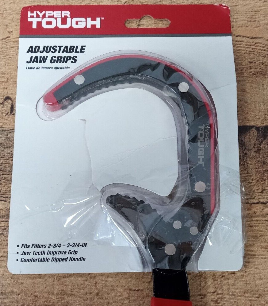 HYPER TOUGH Car Auto Adjustable Jaw Firm Grip OIL FILTER WRENCH 2 3/4