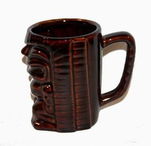 Chiefly Company Hawaii Happy TIKI Heavy Thick Dark Brown Sculpted Mug NWT - $18.99