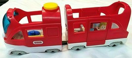 Fisher Price Little People Red Friendly Passenger Train With Lights And Sound - $18.69