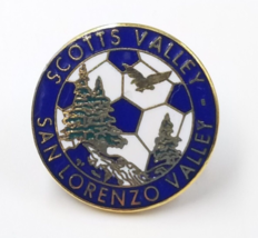 Scotts Valley San Lorenzo Valley Santa Cruz CA Enamel Pin Soccer Ball Tr... - $8.99