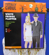 White Fringe Flapper Halloween Costume Women Adult Dress Headpiece Total... - $13.29