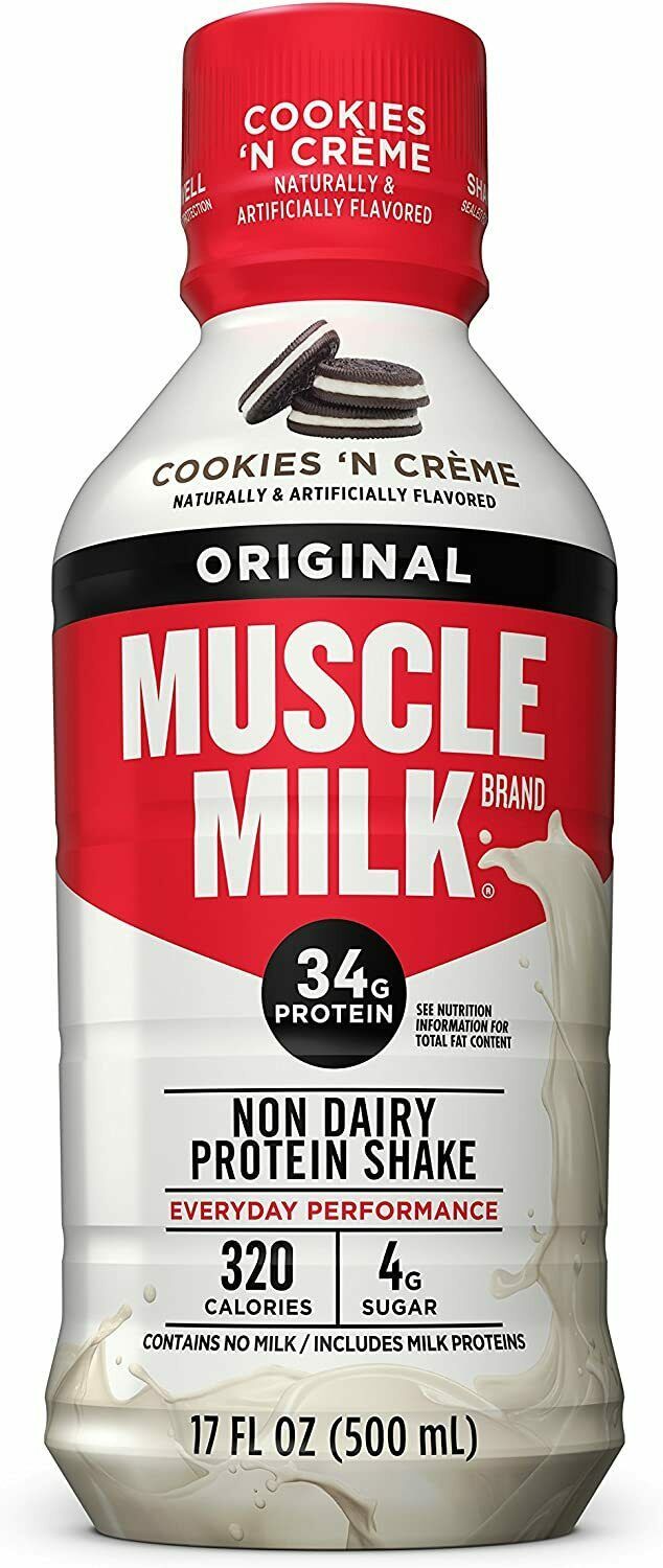 Muscle Milk Original Protein Shake, Ready to Drink, 17oz Cookies