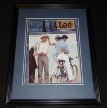 1986 Lee Canvas Seam Jeans Framed 11x14 ORIGINAL Advertisement