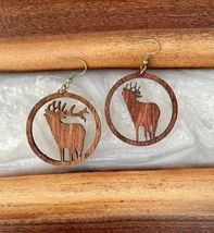 Wild North Wooden Earrings NEW Elk - $12.99