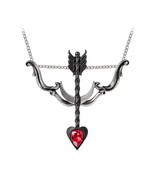 Alchemy Gothic P926 Desire Moi Necklace Pendant Bow&amp; Arrow Heart Cupid V... - $60.00