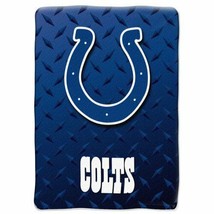 INDIANAPOLIS COLTS NFL SOFT PLUSH WARM NORTHWEST THROW BLANKET TWIN / FULL SIZE