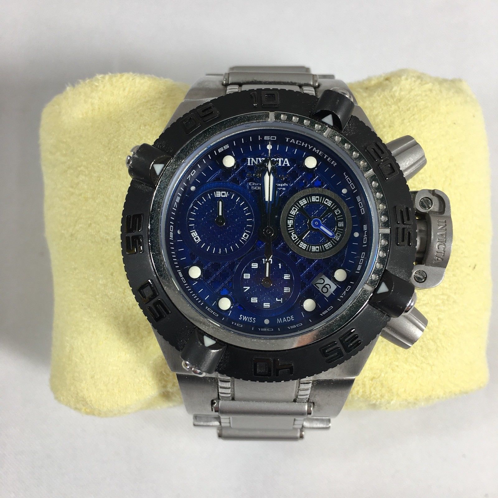 Invicta Subaqua Noma IV Watch Stainless Chronograph Model 11348 Extra ...