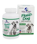 Vital Planet Flora Dog 20 Billion Raw Daily Probiotic Beef Flavored, 30 ... - $29.99