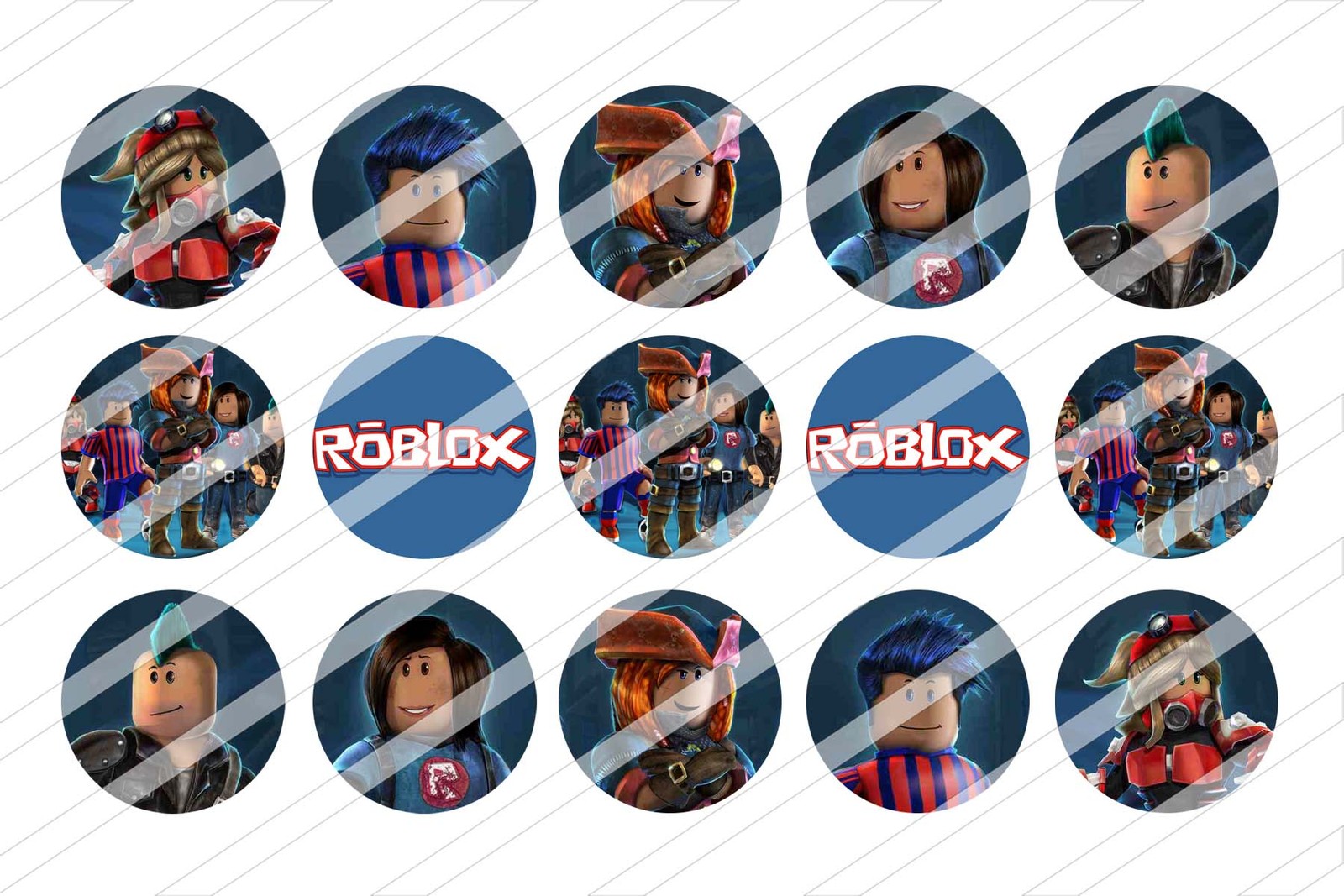 Roblox Printable Bottlecap Images 1 Inch And 50 Similar Items - roblox toppers labels instant download roblox cupcakes