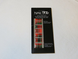 Avon Nail Art design strips 18 nail strips nail I743 Totally Tartan French tip - $8.91