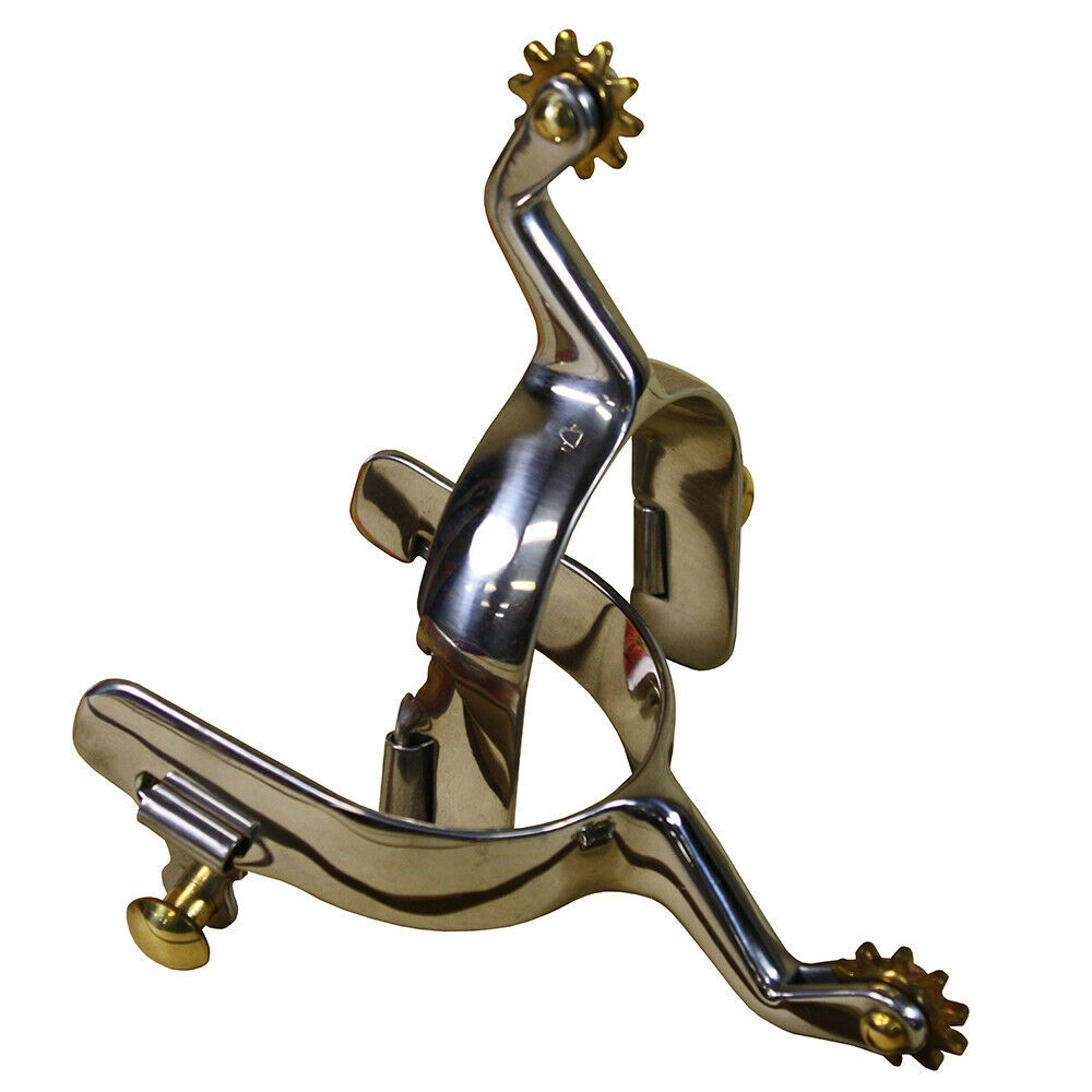 U040 HILASON STAINLESS STEEL LIGHTWEIGHT CUTTER LADIES SPURS SOLID