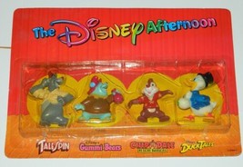 The Disney Afternoon Mini Figures Set of Four 1991 Kellogg Uncle Scrooge SEALED - $9.70