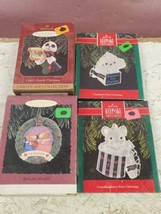 Vintage Hallmark Keepsake Assorted Boxed Ornaments Lot Of 4 Panda Teacher (b432) - $9.90