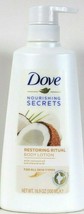 1 Dove Nourishing Secrets 16.9 Oz Restoring Ritual Coconut & Almond Body Lotion
