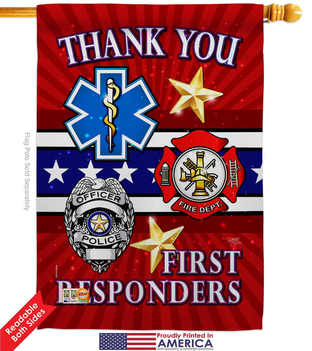First Responders Impressions Decorative Flags Kit FK108432BO Flags