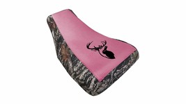 Fits Honda Foreman TRX350 Seat Cover 1995 To 1998 With Logo Camo Side Pink Top - $31.90