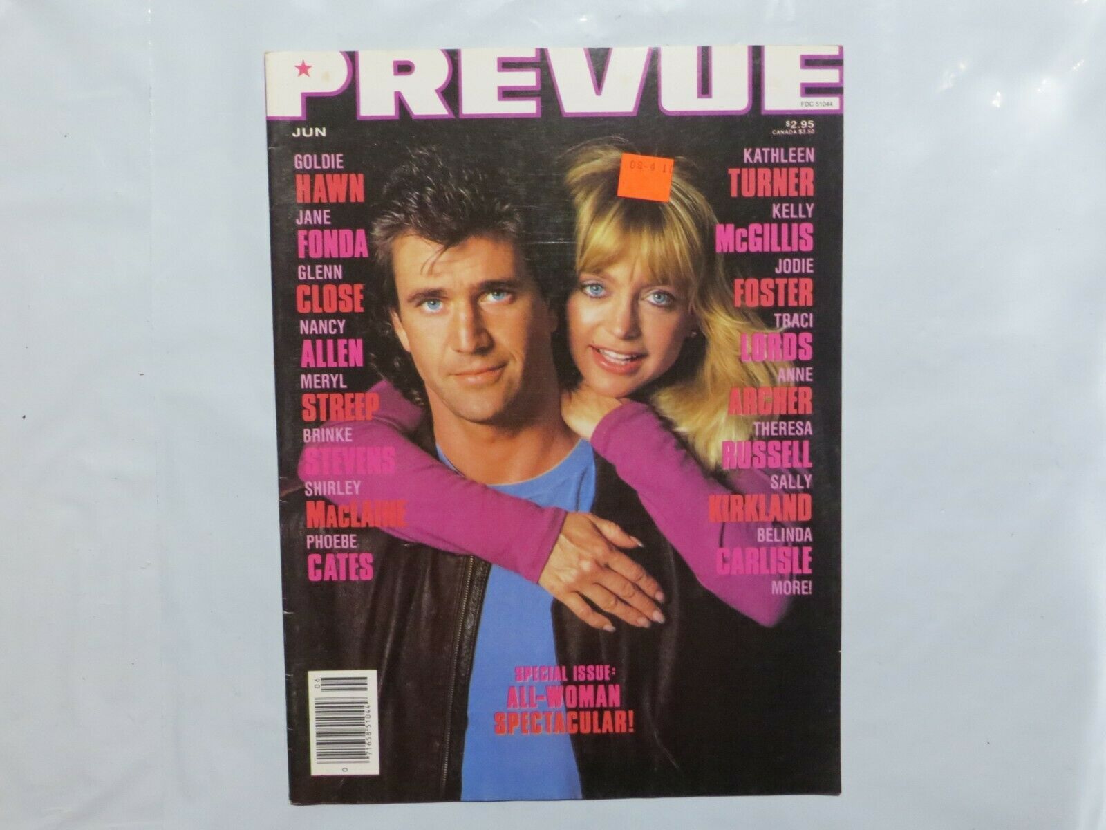 Prevue Magazine Goldie Hawn & Mel Gibson April-june 1990 Traci Lords As 