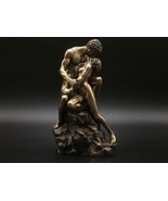 Act Statue Para Kiss Couple Figurine Kissing Sculpture Resin Lovers Romantic - $185.15