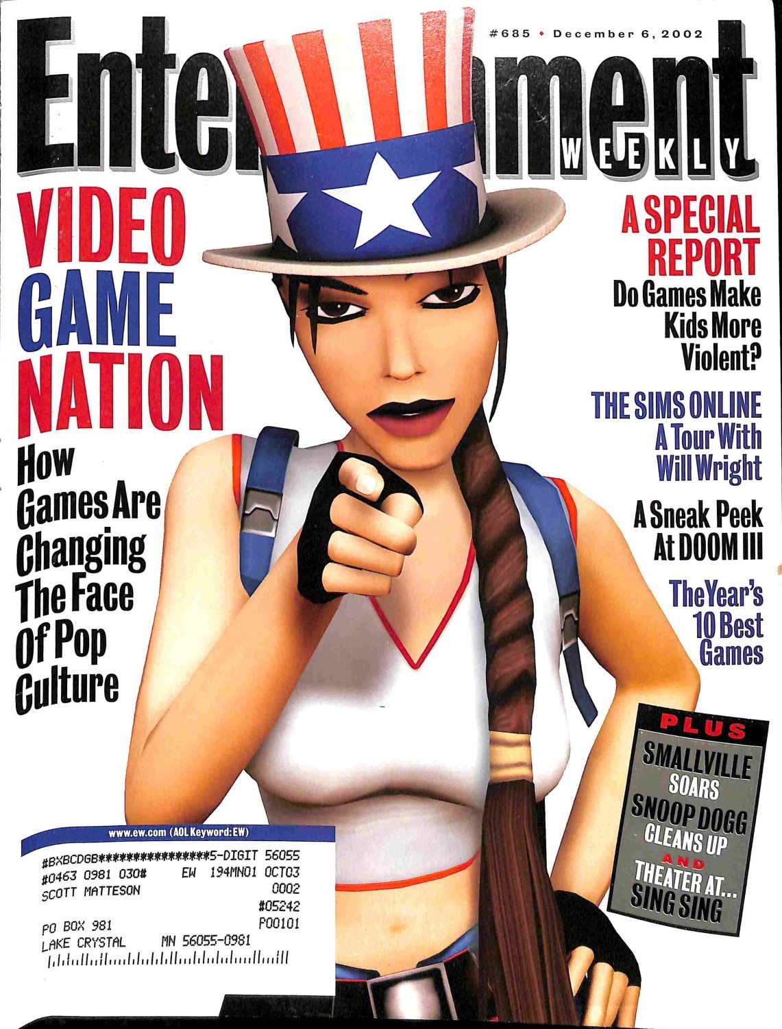 Entertainment Weekly, December 6 2002 Magazine Back Issues