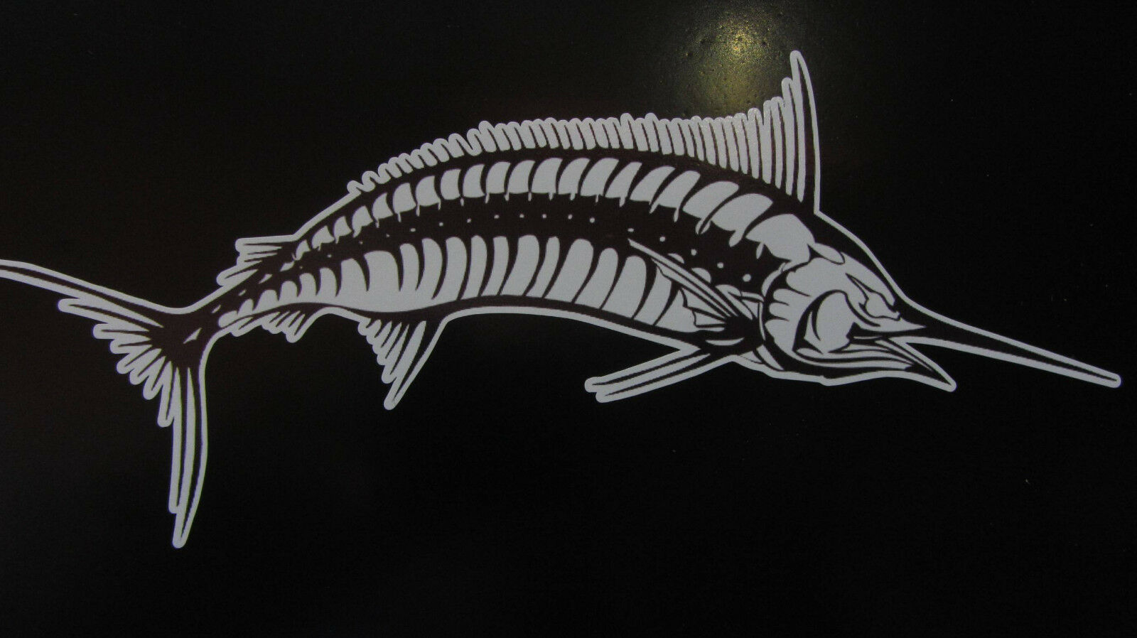 MARLIN FISH BONES BONEFISH WINDOW BUMPER AUTO BOAT VINYL SPORTSMAN