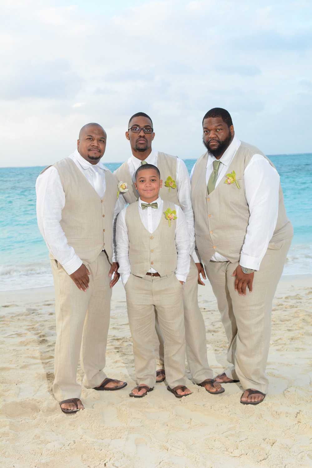 Mens Linen Beach Wedding Vest for  Big Men,  Plus Size.