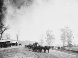 Union Army Black River Station, MS - Wagons and Sheds - 8x10 US Civil War Photo - $8.81