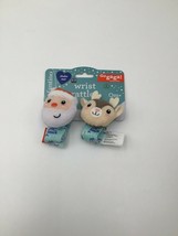 Infantino Gogaga! Santa &amp; Reindeer Wrist Rattle Baby/Christmas NEW - $9.89