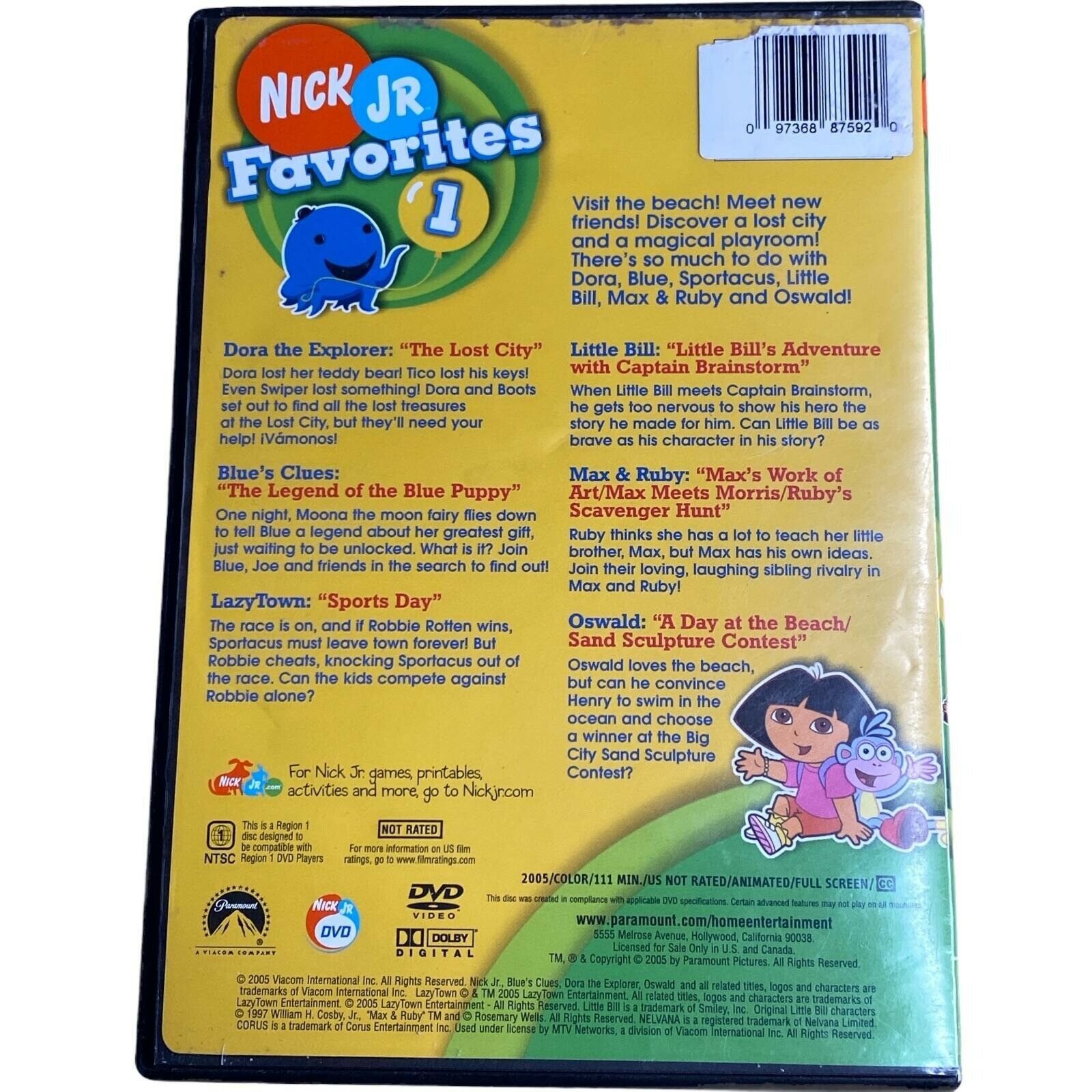 Nick Jr Favorites Vol One Nickelodeon Lazytown Blue S Clues Oswald Dvd Hd Dvd Blu Ray
