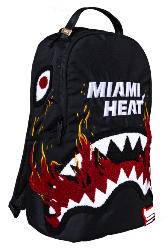 Sprayground NBA Lab Miami Heat Fire Shark Basketball Bag Backpack