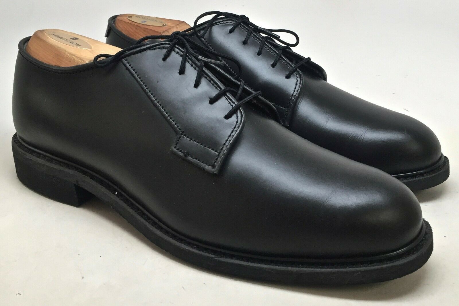 Altama Men’s Black Leather Round Toe Oxfords Size 10 D Vibram Heel