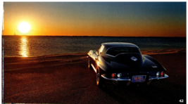 Chevrolet Chevy Corvette Stingray C2 1967 Sunset Beach Half Page Print A... - $8.99
