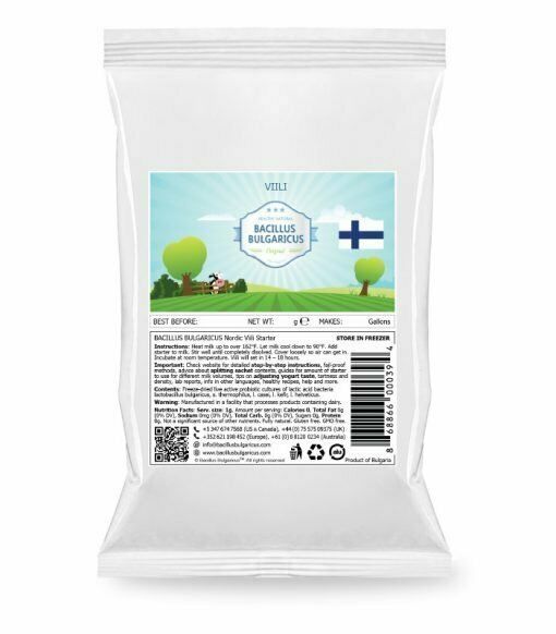 Bacillus BULGARICUS viili Finnish Style Yogurt Starter(makes 64oz2