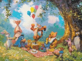 Counted Cross Stitch pattern winnie pooh watercolor 280 x 210 stitches B... - $3.99