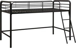 DHP Jett Junior Twin Metal Loft Bed, Black - $168.99