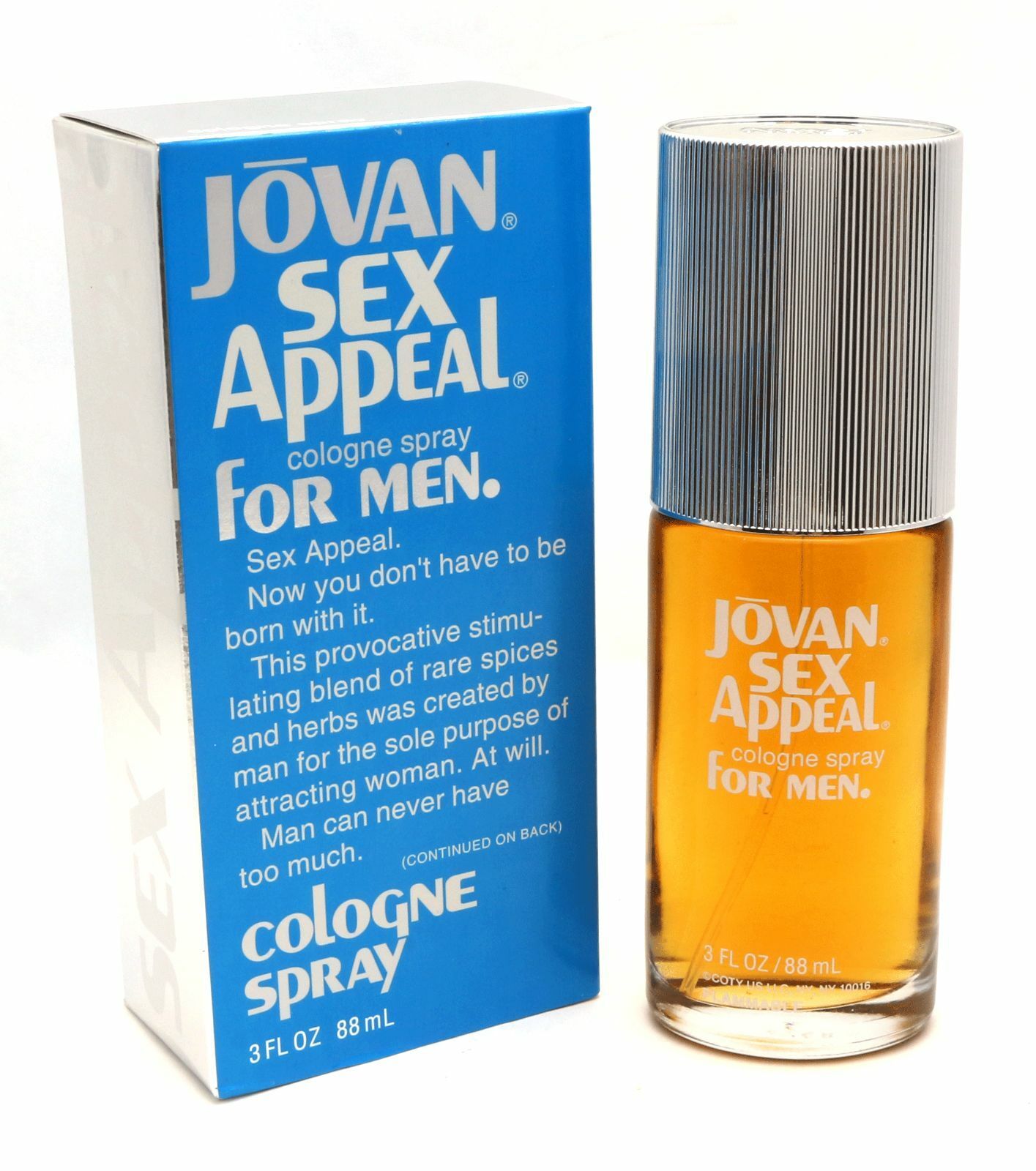 Classic Version Jovan Sex Appeal For Men Cologne Spray 3 Oz 88 Ml New 3895