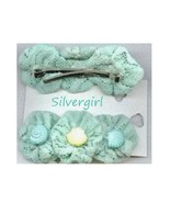 1 Pair Pretty Soft Green Hair Clips - $8.99