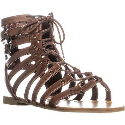 brown strappy gladiator sandals