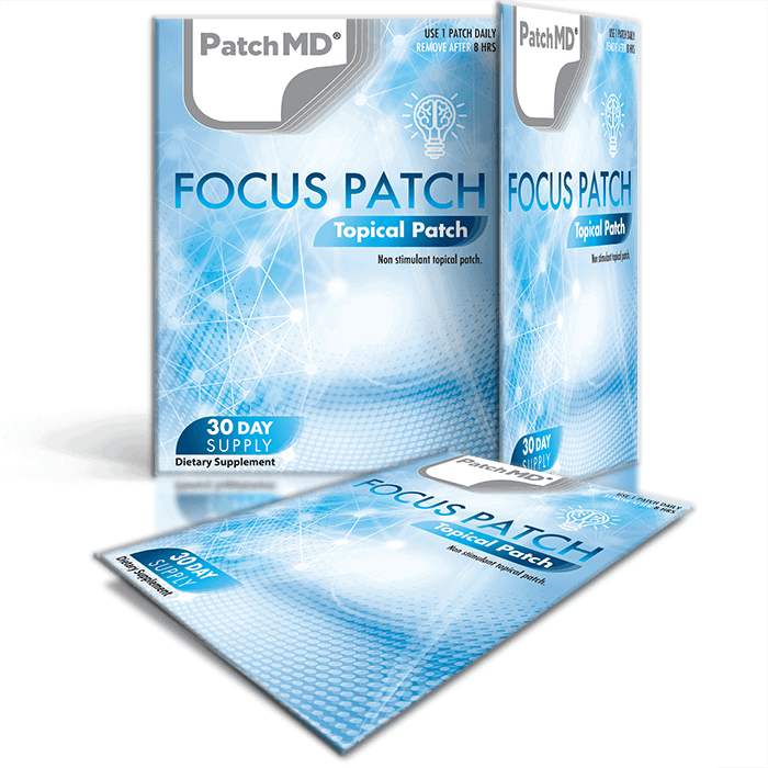 PatchMD Focus Plus Topical Patch 30 Day brain health ADHD New Version