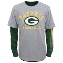 NFL Boys Classic Fade Long Sleeved Tee Packers L #NIR1I-437 - $24.99
