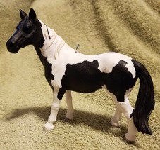 CustomMade Schleich Christmas Ornament Paint Pinto Black and White Mare ... - $22.00