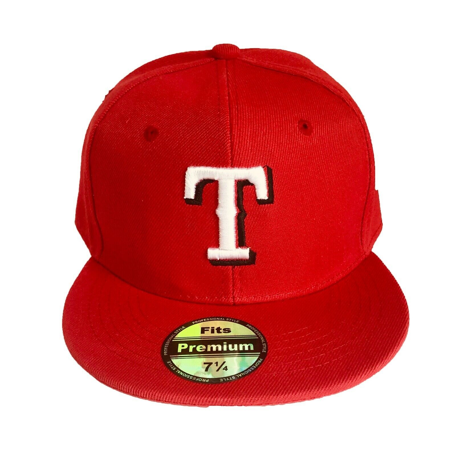 NEW Mens Texas Rangers Baseball Cap Fitted Hat Multi Size Red