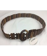 Handmade Natural Wooden Wood Belt and Buckle Unisex 1 3/8” Wide Fits 26-... - $19.79