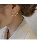 Gold Ear Jacket, Crash Landing On You, Korean Earrings, Korean Jewelry,  - $16.00