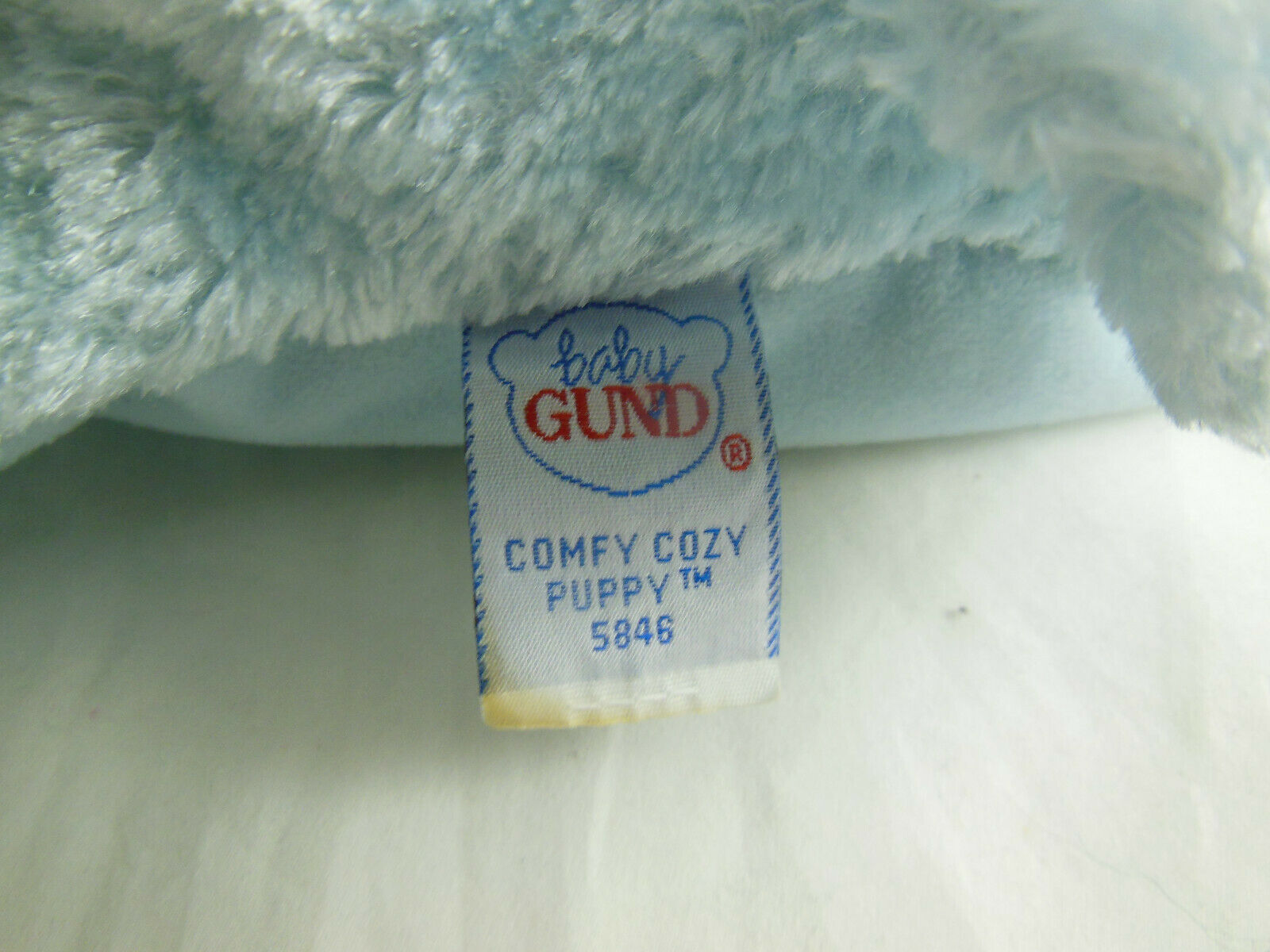 baby gund blue dog