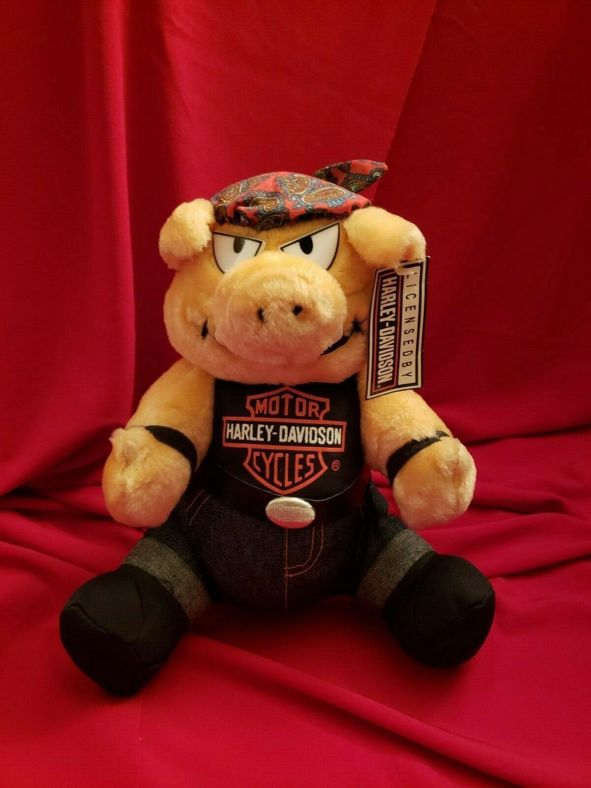 harley davidson pig stuffed animal