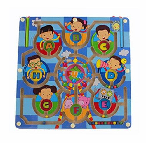 PANDA SUPERSTORE Lovely Colorful Magnetic Maze Kids Educational Toys Maze Toys(F