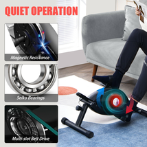 Portable Under Desk Bike Pedal Exerciser with Adjustable Magnetic Resistance image 8