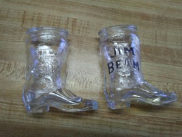 Jim Beam glass boots shooter shot glasses - $9.49